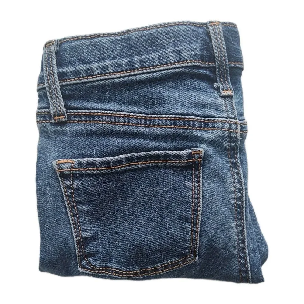 Old Navy High-Rise Rockstar Jeggings, girls size 8, medium wash‎ blue VGC